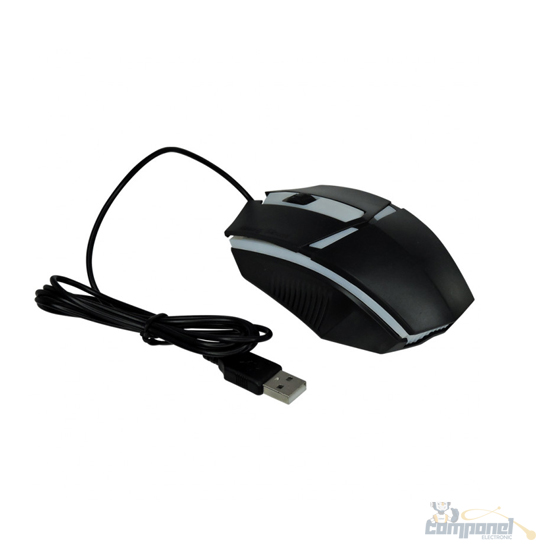Mouse Gamer Rgb com Fio Usb 5000 Dpi Preto v1